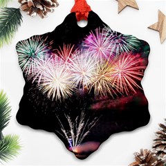 Firework Snowflake Ornament (two Sides) by artworkshop