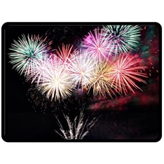 Firework Fleece Blanket (large) by artworkshop