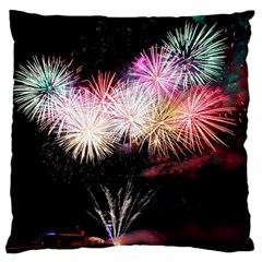 Firework Standard Premium Plush Fleece Cushion Case (one Side) by artworkshop