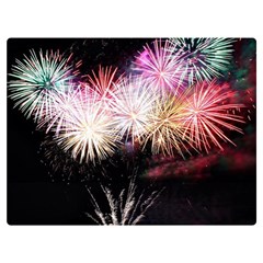 Firework One Side Premium Plush Fleece Blanket (extra Small) by artworkshop