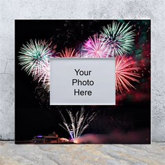 Firework White Wall Photo Frame 5  X 7  by artworkshop