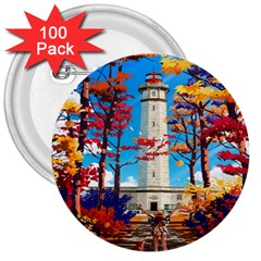 Lighthouse 3  Buttons (100 Pack)  by artworkshop