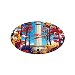 Lighthouse Sticker (oval) by artworkshop