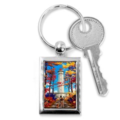 Lighthouse Key Chain (rectangle) by artworkshop