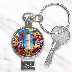 Lighthouse Nail Clippers Key Chain by artworkshop