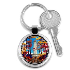 Lighthouse Key Chain (round) by artworkshop