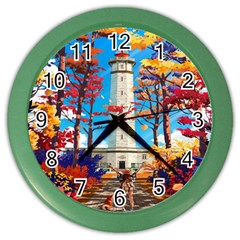 Lighthouse Color Wall Clock by artworkshop