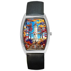 Lighthouse Barrel Style Metal Watch by artworkshop