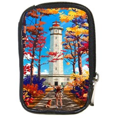 Lighthouse Compact Camera Leather Case by artworkshop