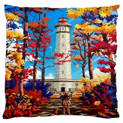 Lighthouse Large Cushion Case (one Side) by artworkshop