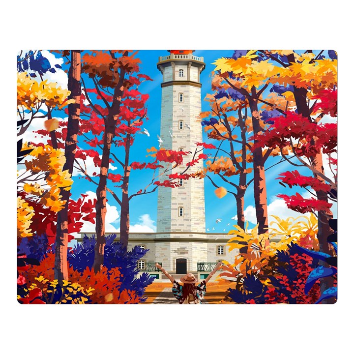 Lighthouse Premium Plush Fleece Blanket (Large)