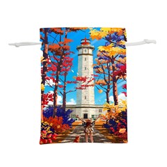 Lighthouse Lightweight Drawstring Pouch (m) by artworkshop