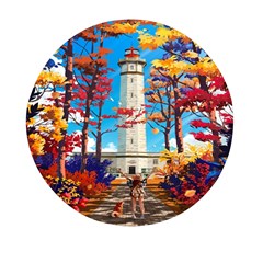 Lighthouse Mini Round Pill Box (pack Of 3) by artworkshop