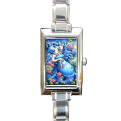 Mermay Rectangle Italian Charm Watch by artworkshop