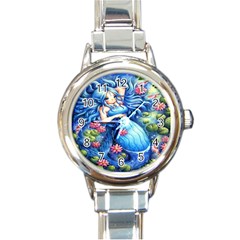 Mermay Round Italian Charm Watch by artworkshop