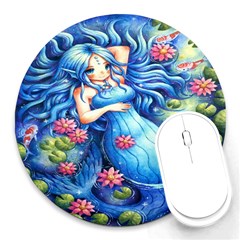 Mermay Round Mousepad by artworkshop