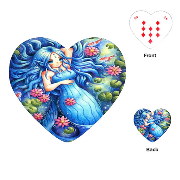 Mermay Playing Cards Single Design (Heart)