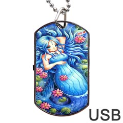 Mermay Dog Tag Usb Flash (two Sides) by artworkshop