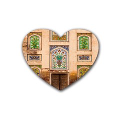 Mosque Rubber Coaster (heart) by artworkshop