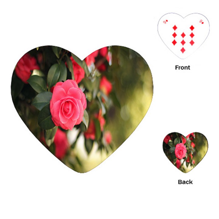 Flower Playing Cards Single Design (Heart)