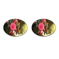 Flower Cufflinks (oval)