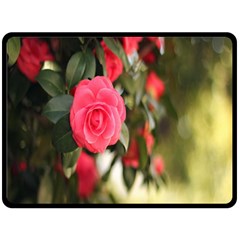 Flower One Side Fleece Blanket (large) by artworkshop