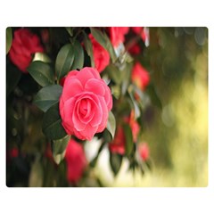 Flower One Side Premium Plush Fleece Blanket (medium) by artworkshop