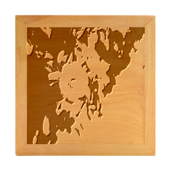 Flower Wood Photo Frame Cube by artworkshop