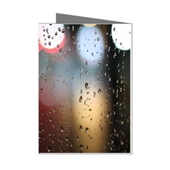 Rain On Window Mini Greeting Cards (pkg Of 8) by artworkshop