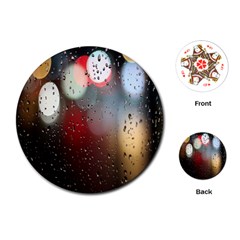 Rain On Window Playing Cards Single Design (round) by artworkshop