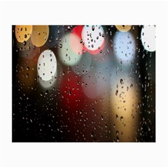 Rain On Window Small Glasses Cloth by artworkshop