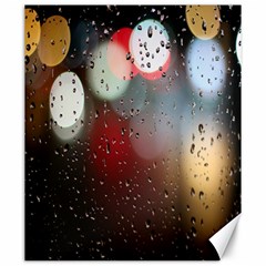 Rain On Window Canvas 20  X 24  by artworkshop