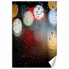 Rain On Window Canvas 24  X 36  by artworkshop