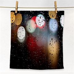 Rain On Window Face Towel by artworkshop