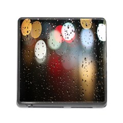 Rain On Window Memory Card Reader (square 5 Slot) by artworkshop