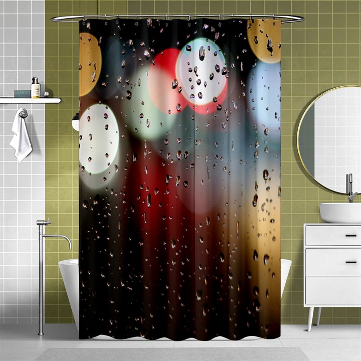 Rain on window Shower Curtain 48  x 72  (Small) 