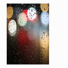 Rain On Window Small Garden Flag (two Sides) by artworkshop