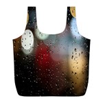 Rain on window Full Print Recycle Bag (L) Front