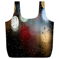 Rain On Window Full Print Recycle Bag (xl) by artworkshop