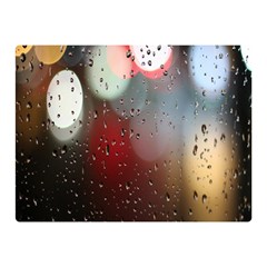 Rain On Window Premium Plush Fleece Blanket (mini) by artworkshop