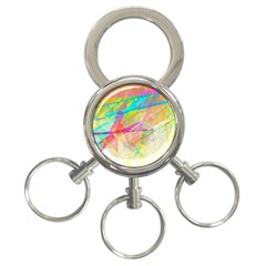 Abstract-14 3-ring Key Chain by nateshop