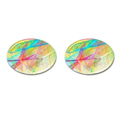 Abstract-14 Cufflinks (oval) by nateshop