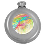 Abstract-14 Round Hip Flask (5 oz) Front