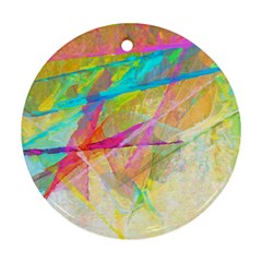 Abstract-14 Round Ornament (two Sides) by nateshop