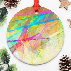 Abstract-14 Round Ornament (two Sides) by nateshop