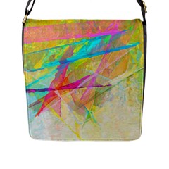 Abstract-14 Flap Closure Messenger Bag (l) by nateshop