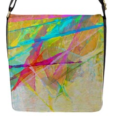 Abstract-14 Flap Closure Messenger Bag (s) by nateshop