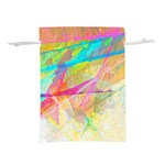 Abstract-14 Lightweight Drawstring Pouch (M) Front