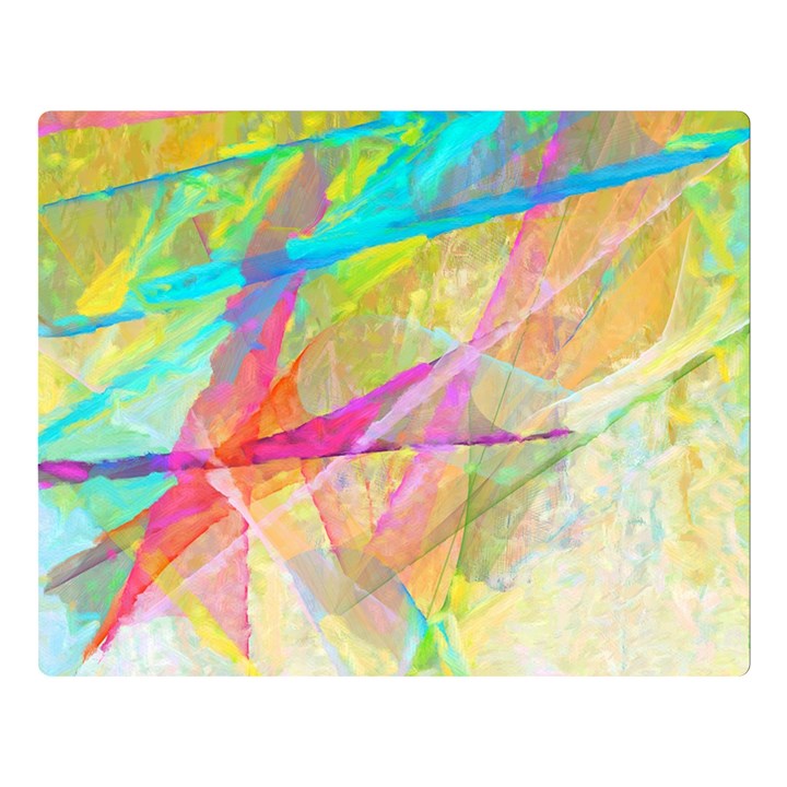 Abstract-14 One Side Premium Plush Fleece Blanket (Large)