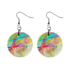 Abstract-14 Mini Button Earrings by nateshop